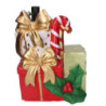Base albero max h180 resina pacco regalo rosso