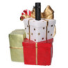 Base albero max h180 resina pacco regalo rosso