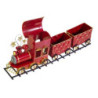 Trenino metallo rosso cm85,5x15h33