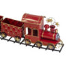 Trenino metallo rosso cm85,5x15h33