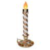 Candela resina oro con led cm18,3x17,1h44,9