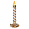 Candela resina oro con led cm18,3x17,1h44,9