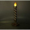 Candela resina oro con led cm18,3x17,1h44,9