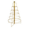 Albero espositore metallo pieghevole oro cm70x62h110