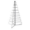 Albero espositore metallo pieghevole nero cm90x88h160