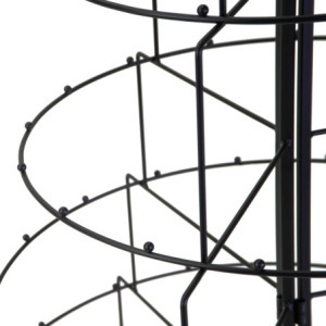 Zoom Albero espositore metallo pieghevole nero cm90x88h160