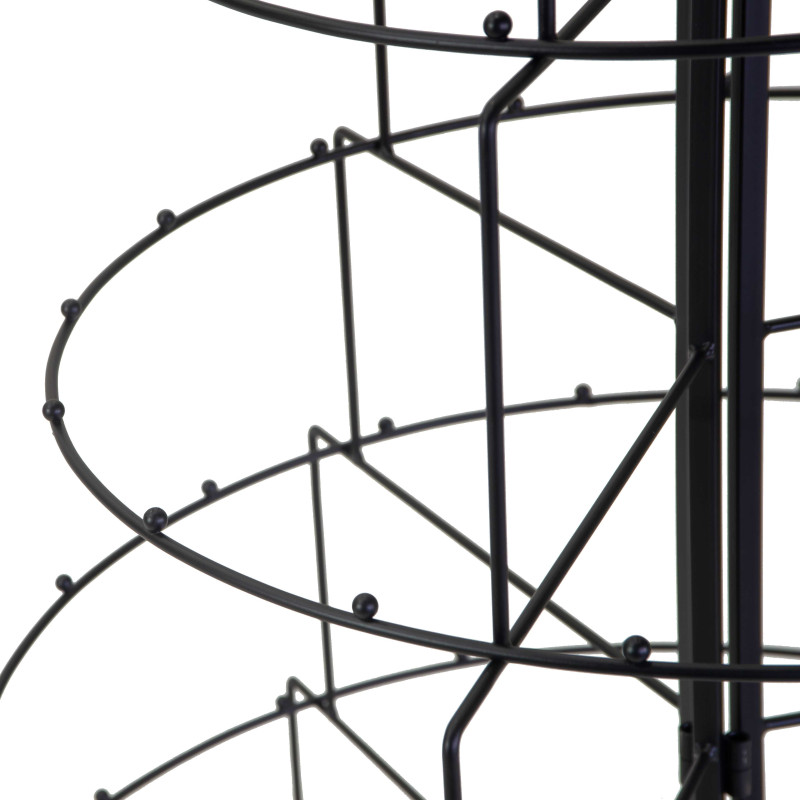 Albero espositore metallo pieghevole nero cm90x88h160