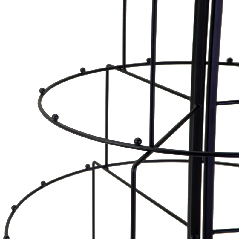 Albero espositore metallo pieghevole nero cm90x88h160