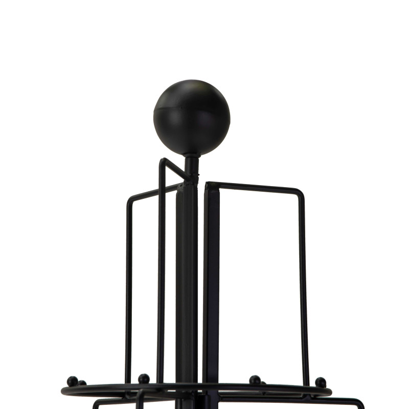 Albero espositore metallo pieghevole nero cm90x88h160