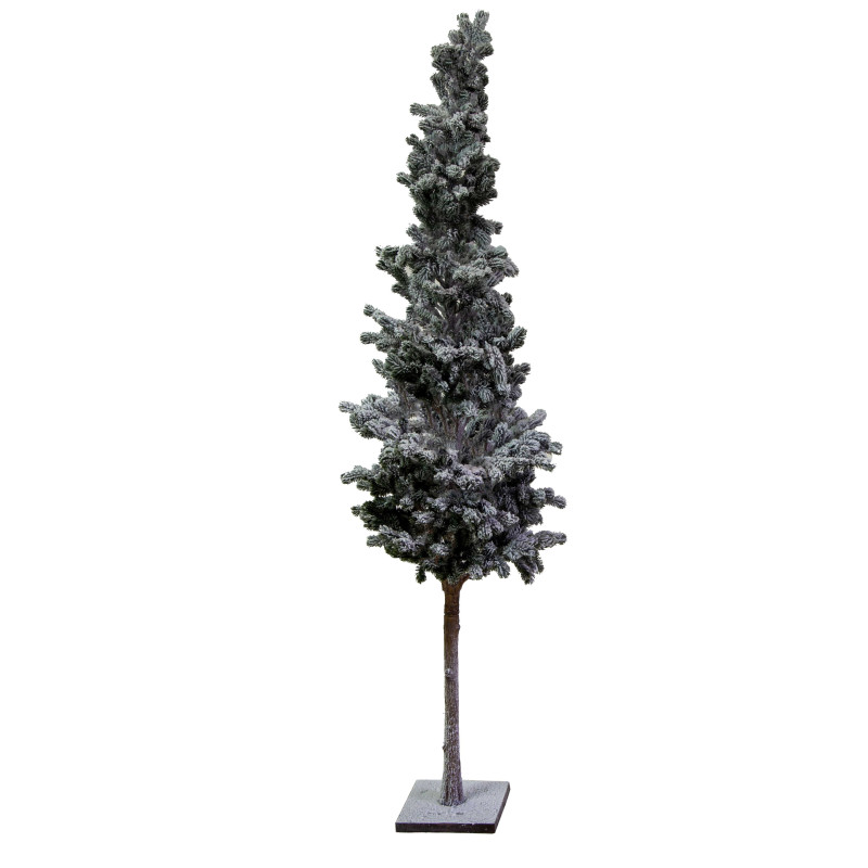 Albero innevato naturale cm20x20h120