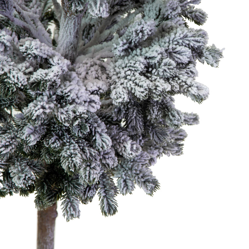 Albero innevato naturale cm20x20h120