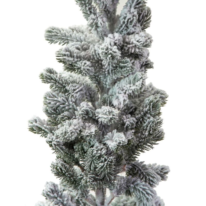 Albero innevato naturale cm20x20h150