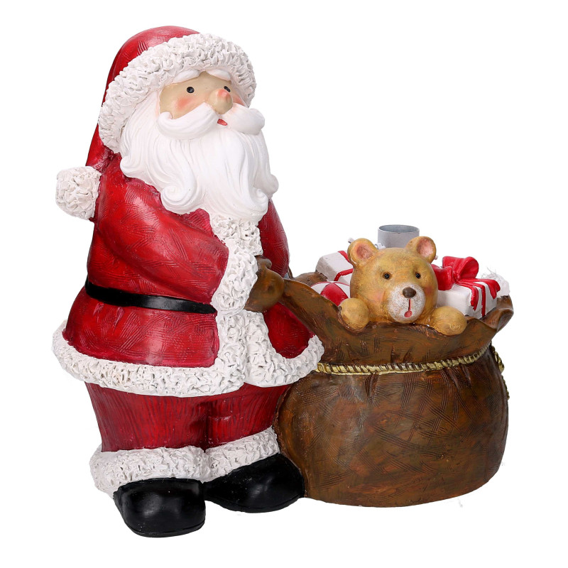 Base per albero max h180 resina babbo natale con sacco