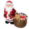 Base per albero max h180 resina babbo natale con sacco