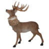Renna resina pelliccia naturale cm38x17,5h45,3