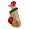 Cane resina con cappello e sfera rosso cm59x34h76