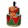 Base albero max h180 resina tamburo rosso e verde cm36x32h41