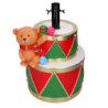 Base albero max h180 resina tamburo rosso e verde cm36x32h41