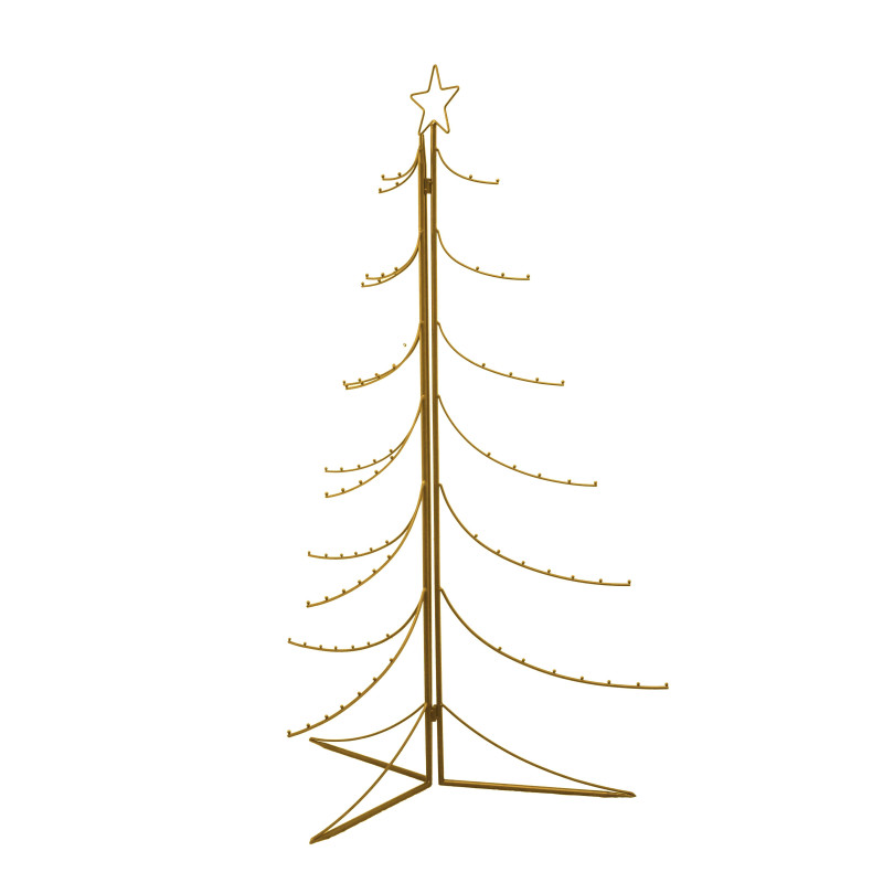 Albero espositore metallo oro cm77x77h118
