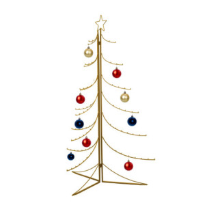 Zoom Albero espositore metallo oro cm77x77h118