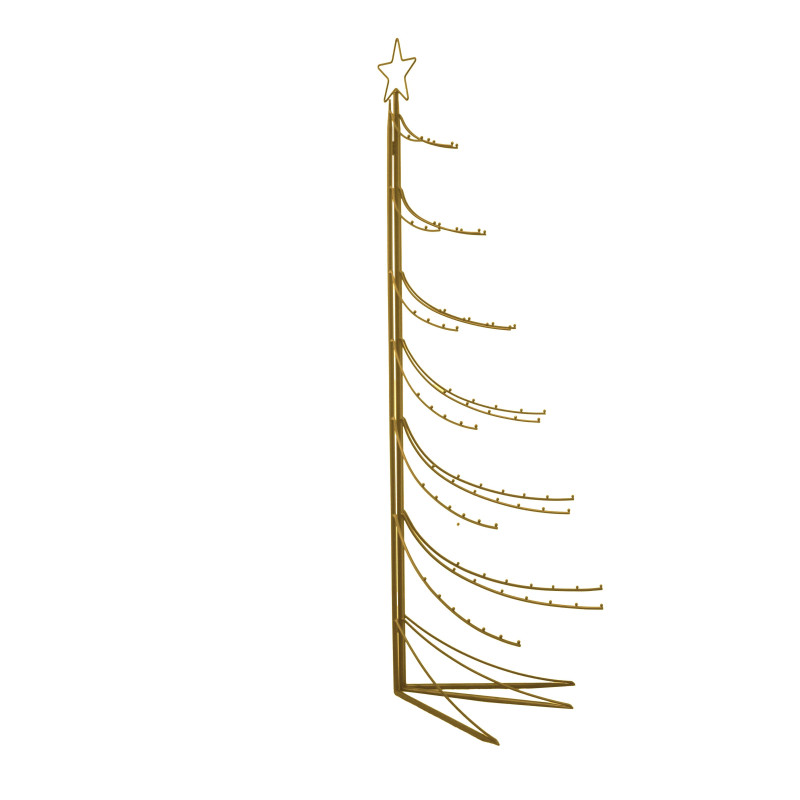Albero espositore metallo oro cm77x77h118