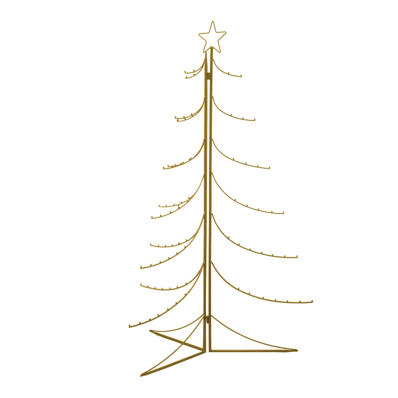 Albero espositore metallo oro cm77x77h118
