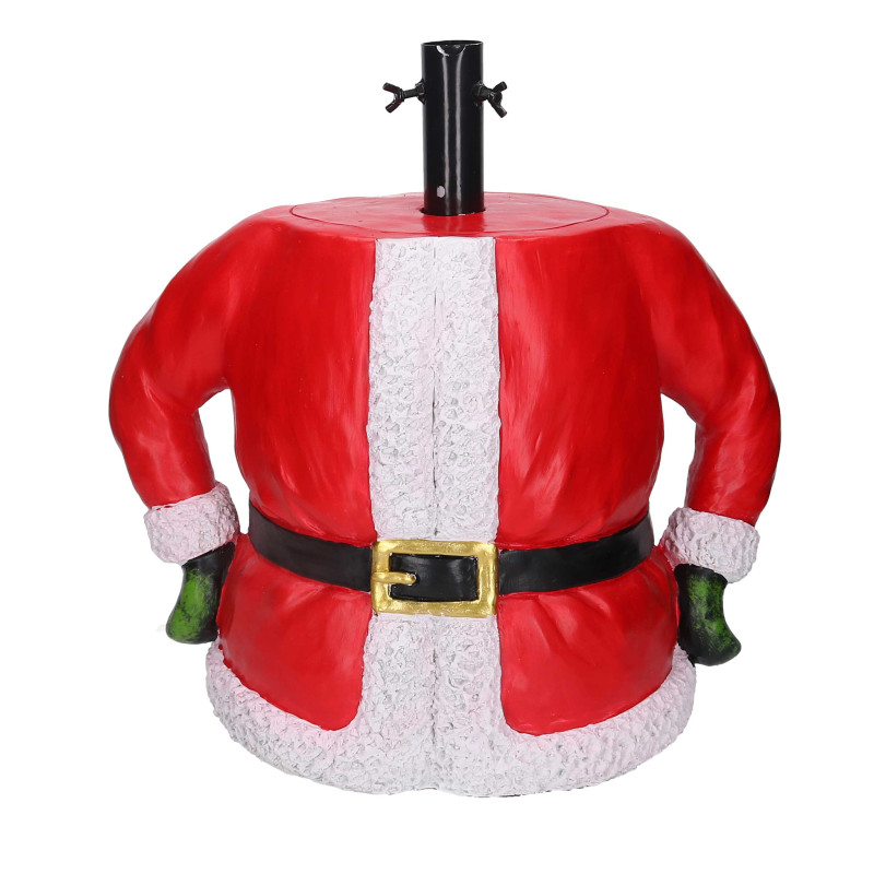 Base albero max h180 resina babbo natale rosso cm46x24h46