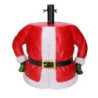 Base albero max h180 resina babbo natale rosso cm46x24h46