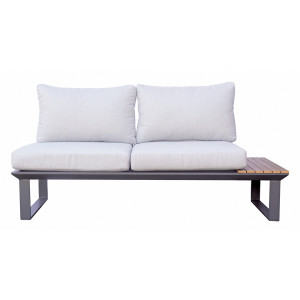 Zoom Set angolare MOIA Saint Tropez in alluminio e resin wood