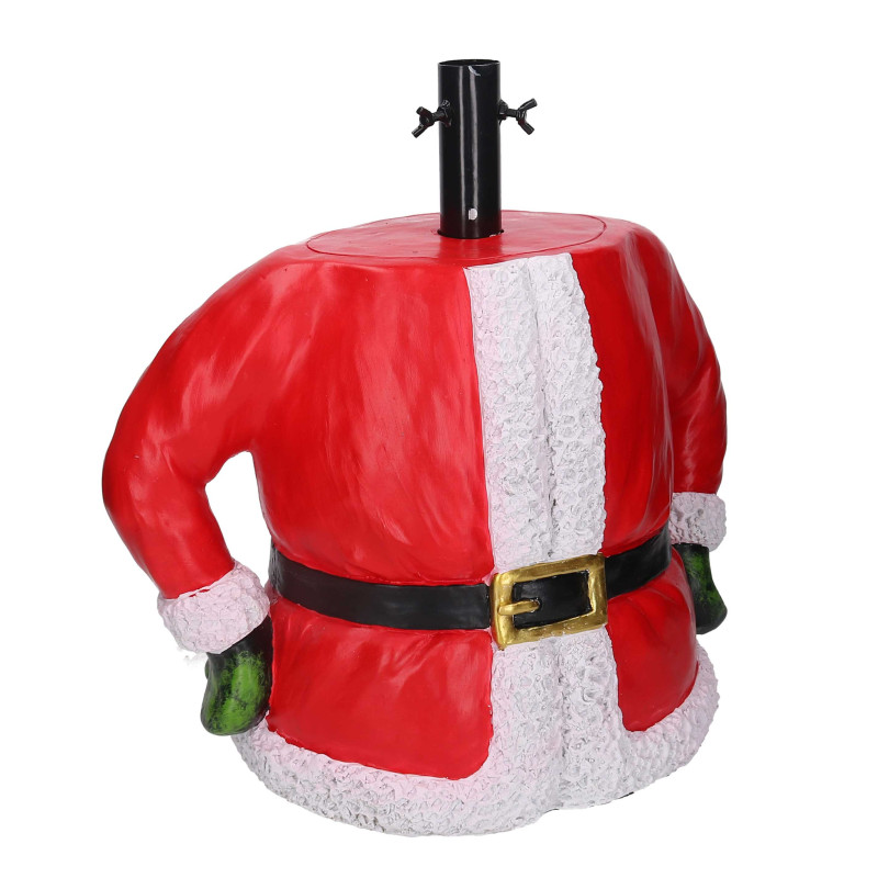 Base albero max h180 resina babbo natale rosso cm46x24h46