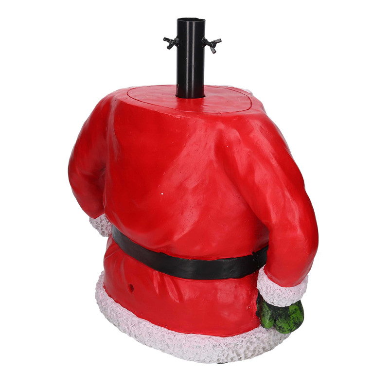 Base albero max h180 resina babbo natale rosso cm46x24h46