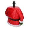 Base albero max h180 resina babbo natale rosso cm46x24h46