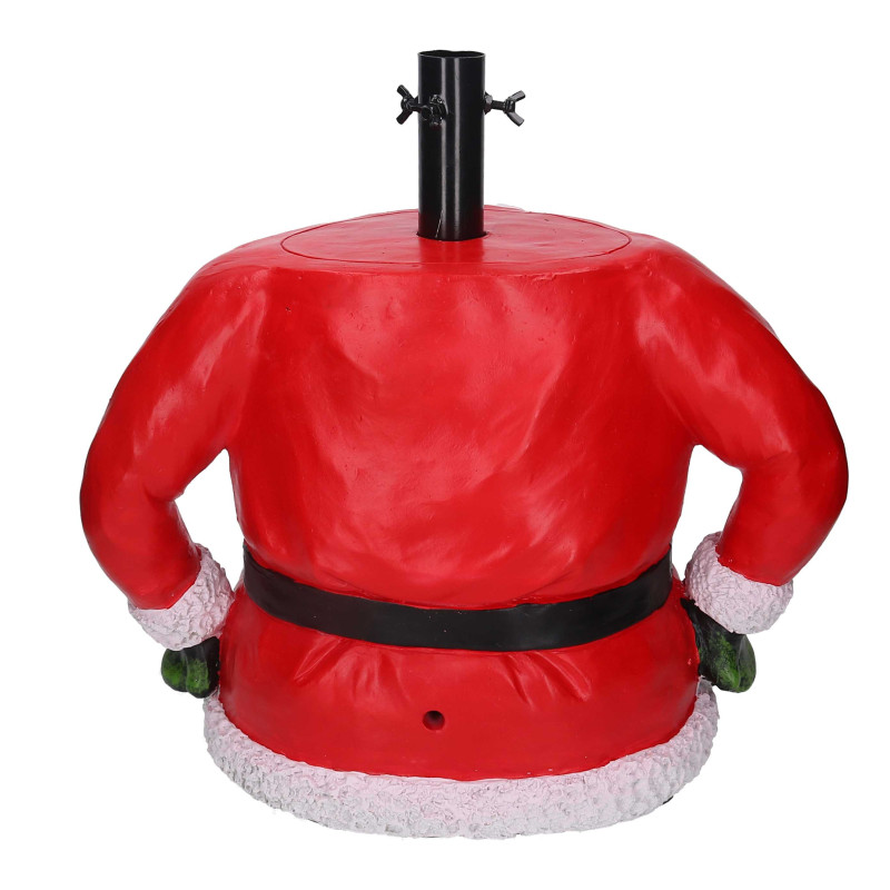 Base albero max h180 resina babbo natale rosso cm46x24h46