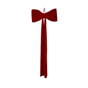 Fiocco velluto rosso cm80x220