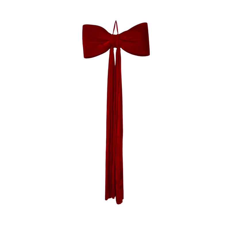 Fiocco velluto rosso cm80x220