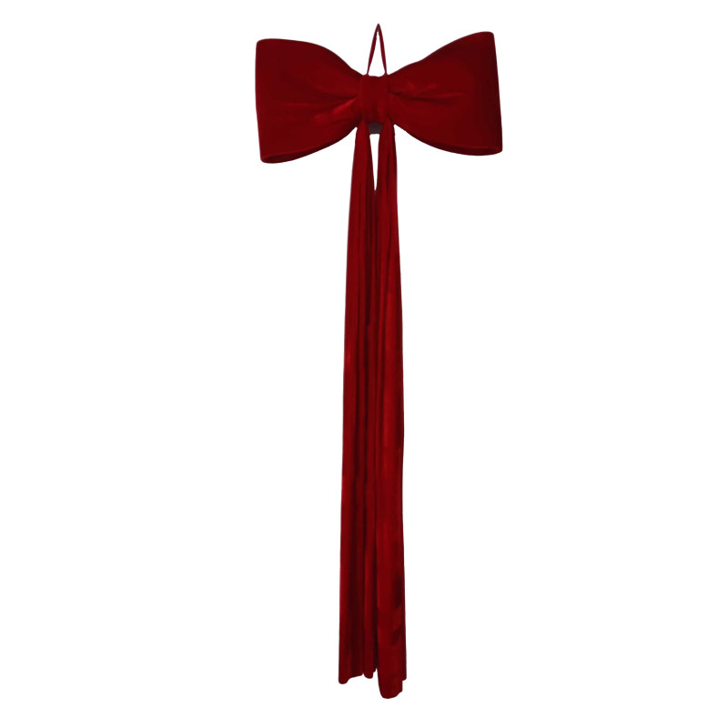 Fiocco velluto rosso cm80x220