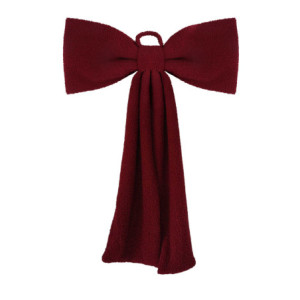 Fiocco tessuto bouclè rosso cm80x120