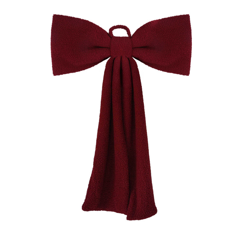 Fiocco tessuto bouclè rosso cm80x120