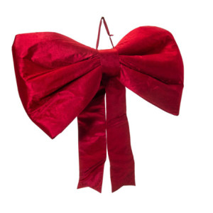 Fiocco velluto rosso cm120x130