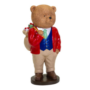 Zoom Orso resina elegante rosso cm30x31h76