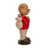 Orso resina elegante rosso cm30x31h76