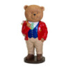 Orso resina elegante rosso cm30x31h76