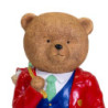 Orso resina elegante rosso cm30x31h76
