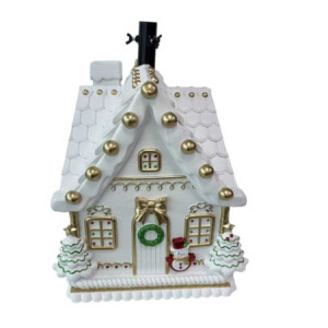 Base albero max h300 resina casetta bianco cm43x38h60