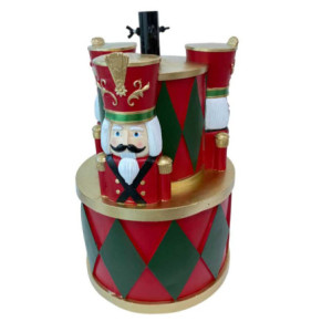 Base albero max h210 resina tamburo e soldatini rosso