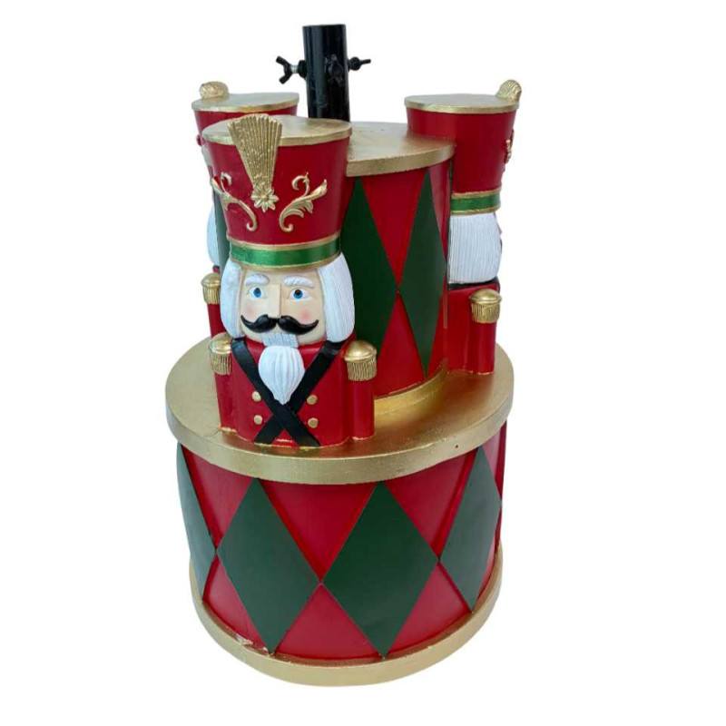 Base albero max h210 resina tamburo e soldatini rosso
