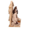 Nativita' tessuto con capanna rosso cm30x15h31