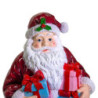 Babbo natale resina rosso con regali cm60x50h122