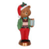 Orso resina con regalo oro cm18x15h47,5