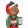 Orso resina con regalo oro cm18x15h47,5